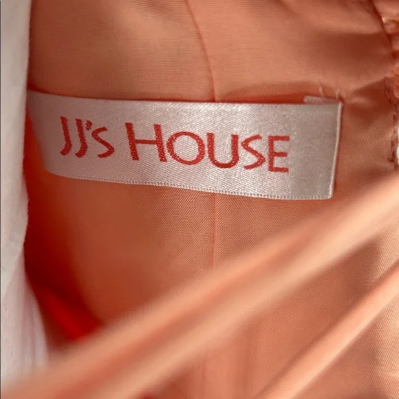 JJ’s House Coral Tulle Lace Embroidered Fit Flare Dress Spaghetti Strap US 2 - Picture 2 of 11